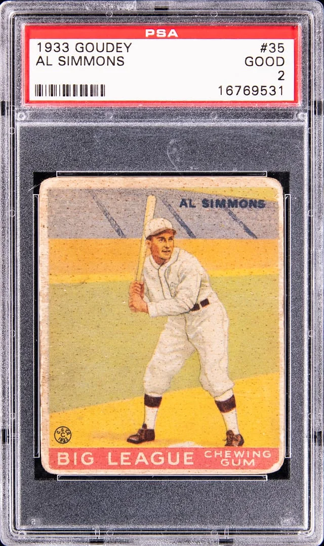 1933 Goudey Al Simmons #35 card image