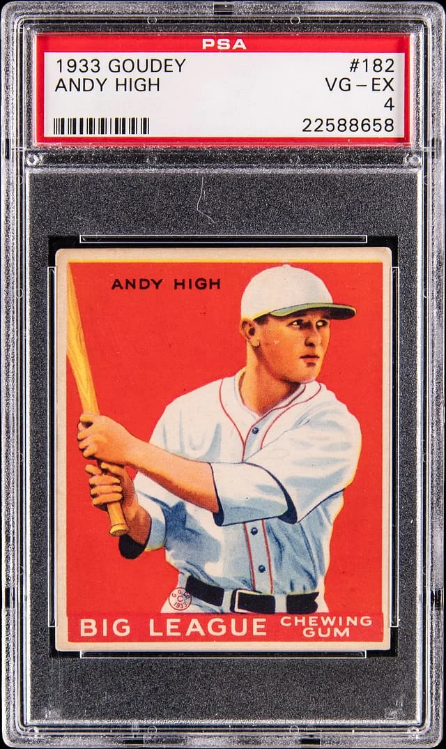 1933 Goudey Andy High #182 card image