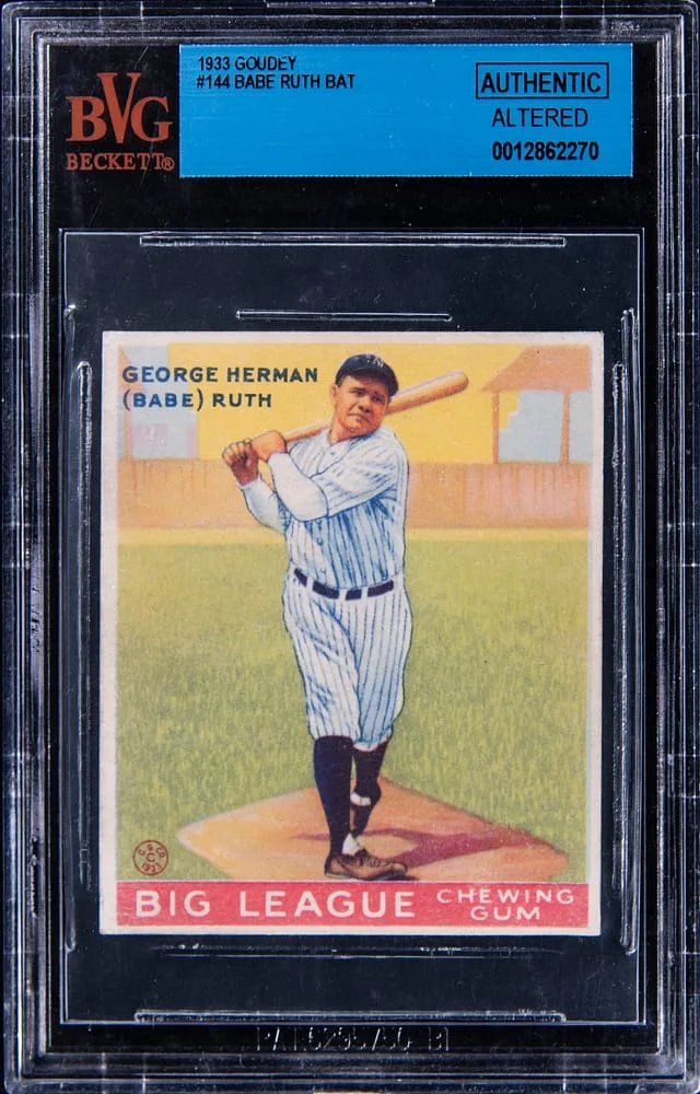 1933 Goudey Babe Ruth #144 card image