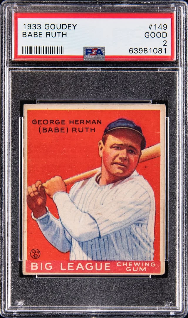 1933 Goudey Babe Ruth #149 card image