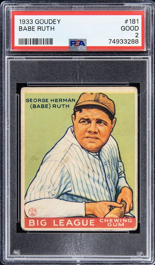 1933 Goudey Babe Ruth #181 card image