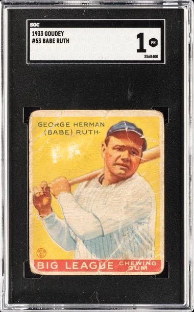 1933 Goudey Babe Ruth #53 card image