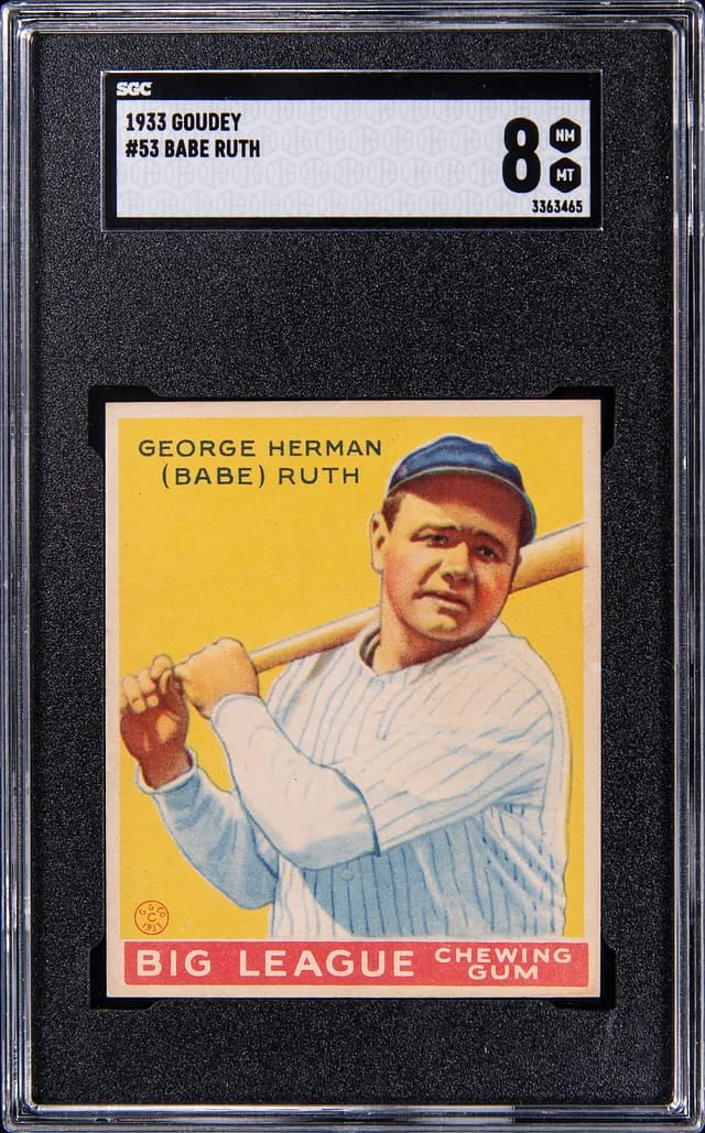1933 Goudey Babe Ruth Subject #53 card image