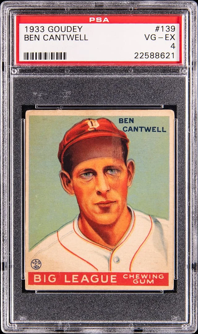 1933 Goudey Ben Cantwell #139 card image