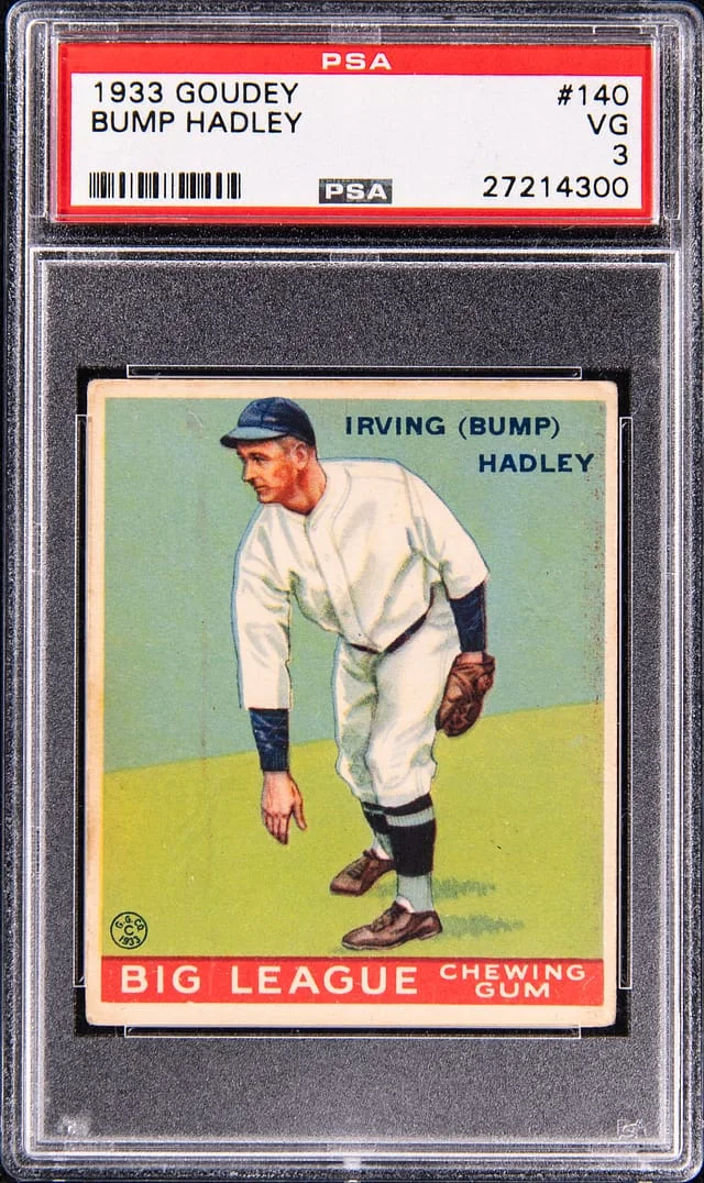1933 Goudey Bump Hadley #140 card image