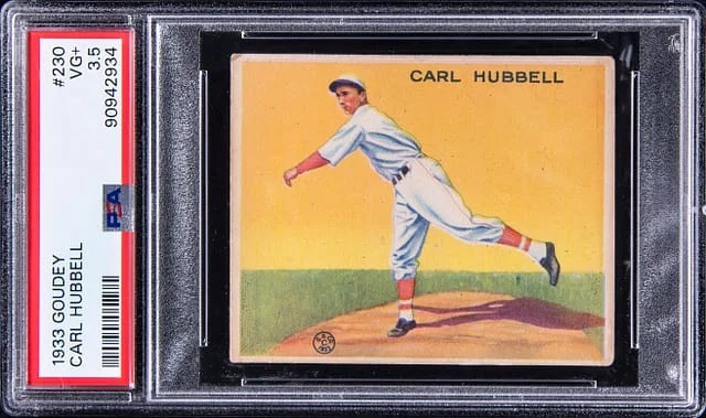 1933 Goudey Carl Hubbell #230 card image