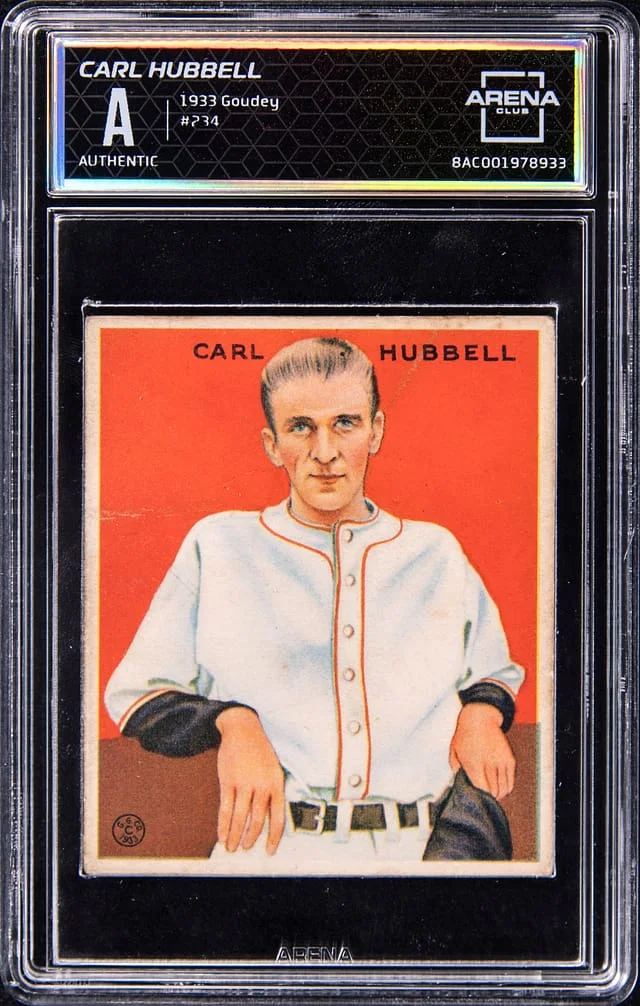 1933 Goudey Carl Hubbell - AC Authentic #234 card image