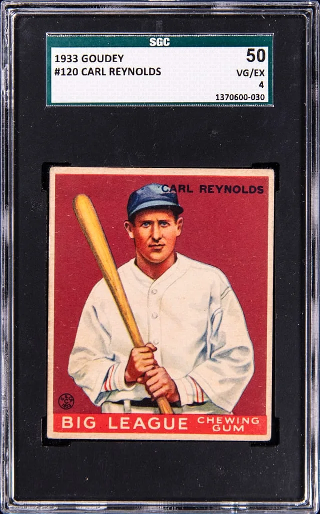 1933 Goudey Carl Reynolds #120 card image