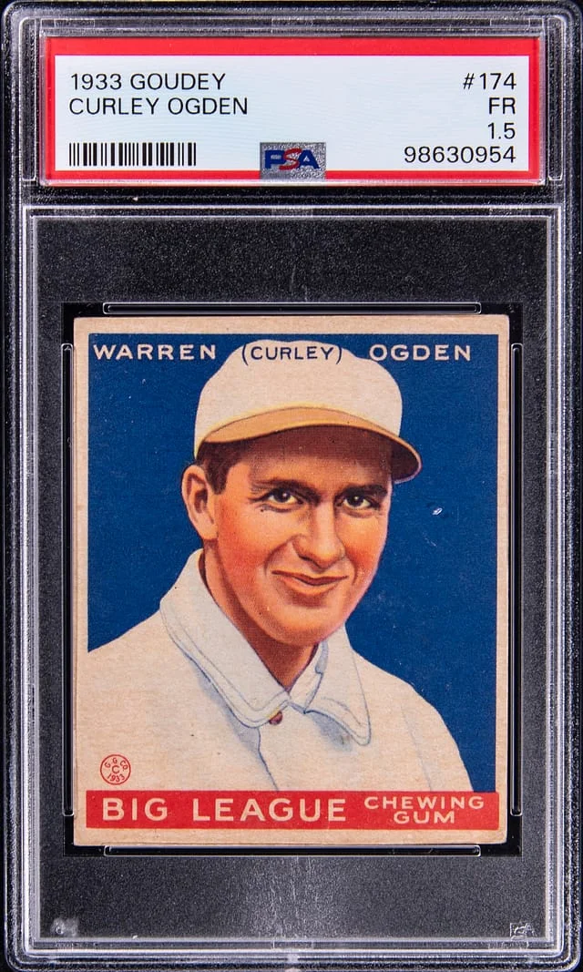 1933 Goudey Curley Ogden #174 card image