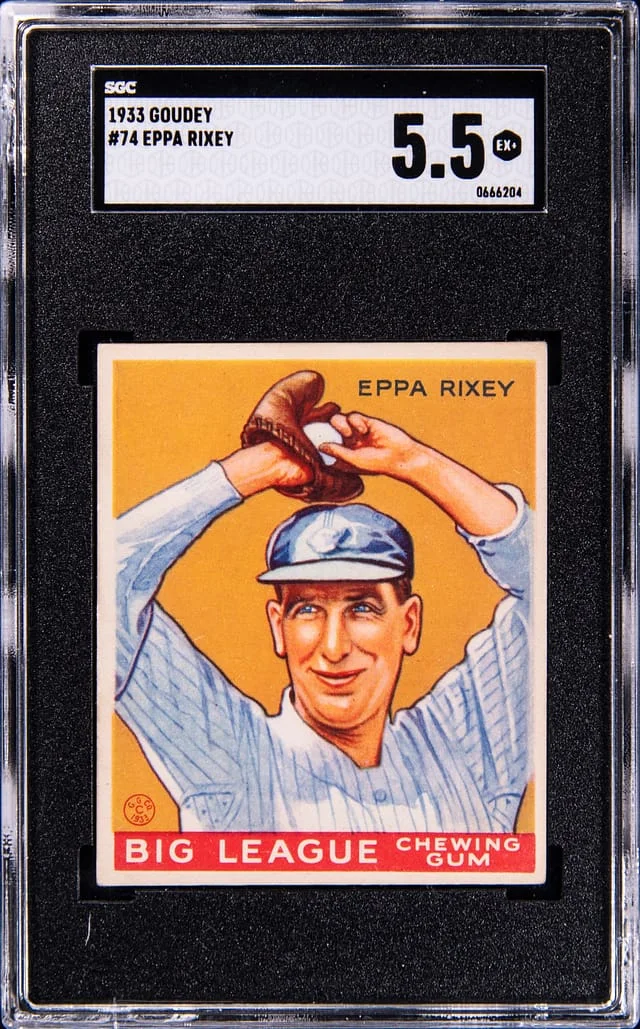1933 Goudey Eppa Rixey #74 card image