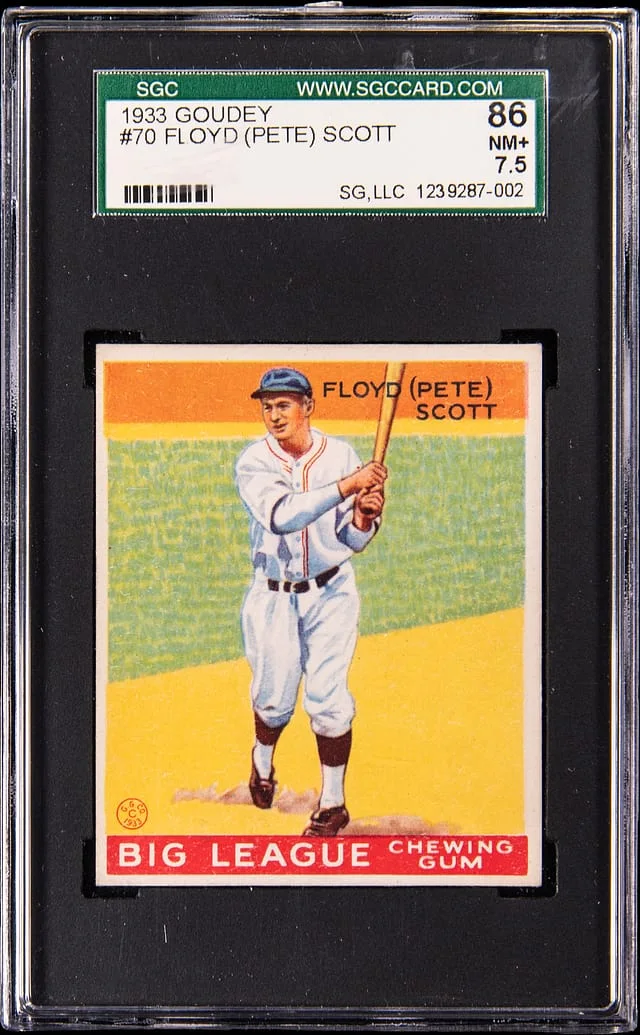 1933 Goudey Floyd (Pete) Scott #70 card image