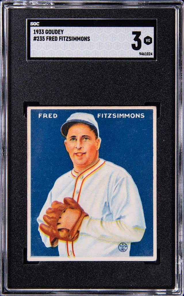 1933 Goudey Fred Fitzsimmons #235 card image