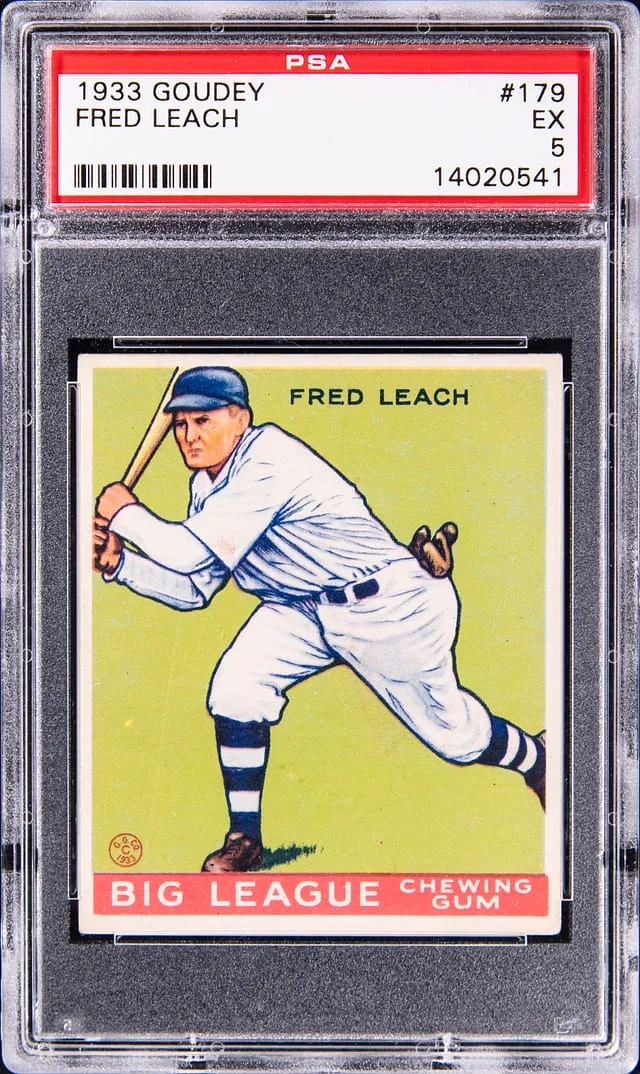 1933 Goudey Fred Leach #179 card image