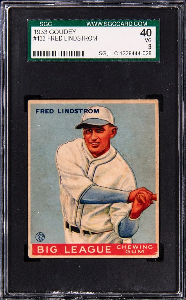 1933 Goudey Fred Lindstrom #133 card image