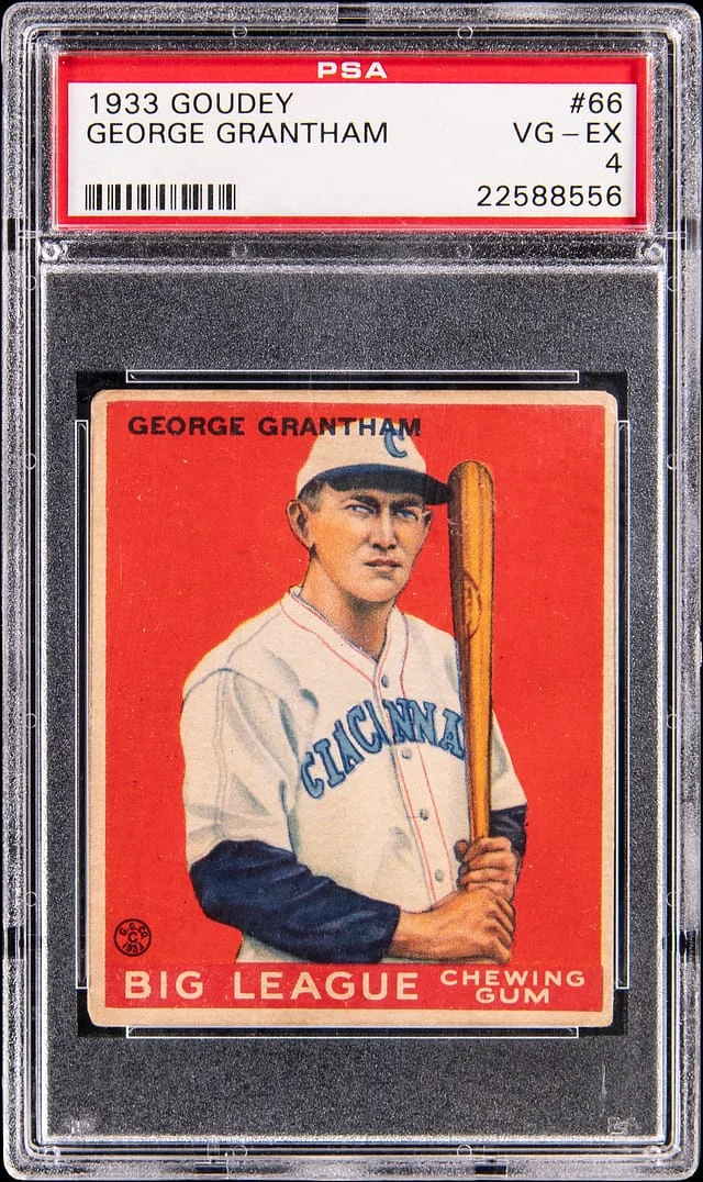 1933 Goudey George Grantham #66 card image