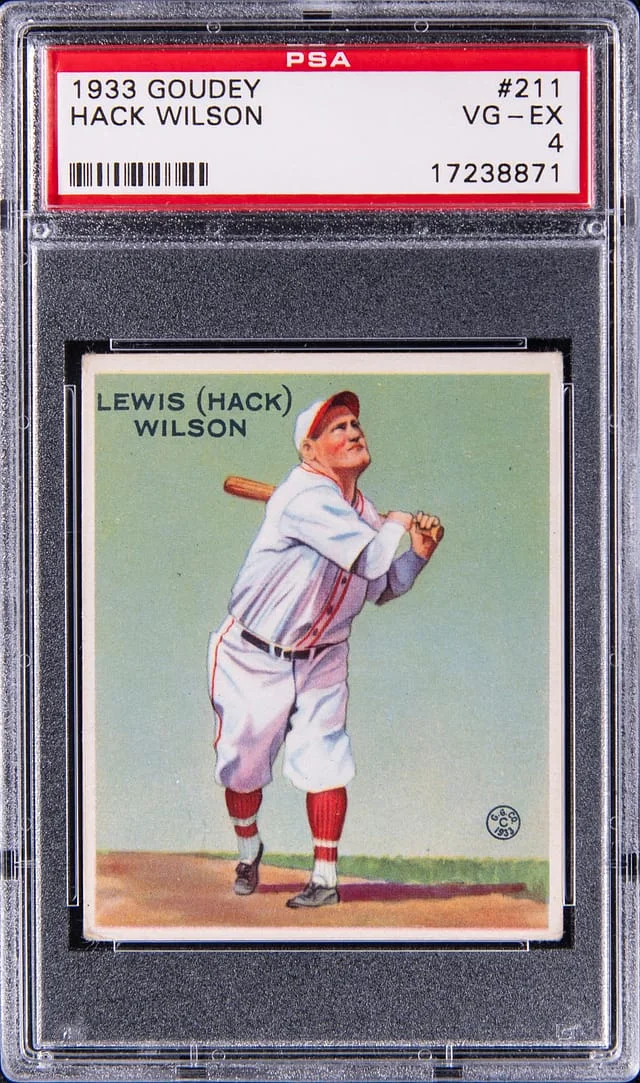 1933 Goudey Hack Wilson #211 card image