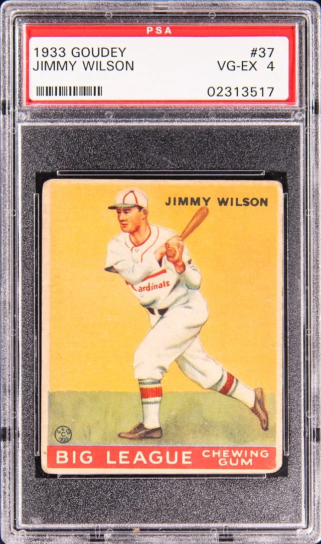 1933 Goudey Jimmy Wilson #37 card image