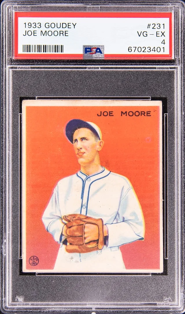 1933 Goudey Joe Moore #231 card image