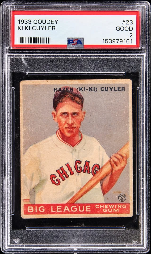 1933 Goudey Ki-Ki Cuyler #23 card image