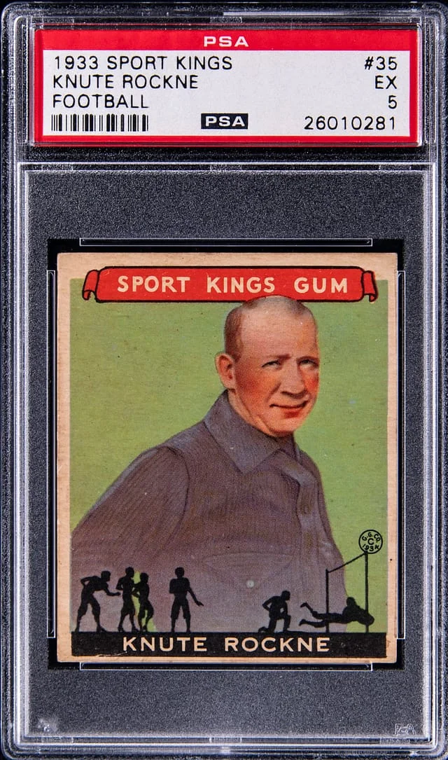 1933 Goudey Knute Rockne, Football Sport Kings #35 card image