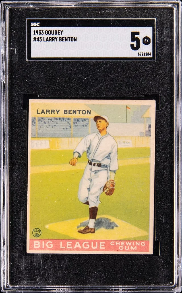 1933 Goudey Larry Benton #45 card image
