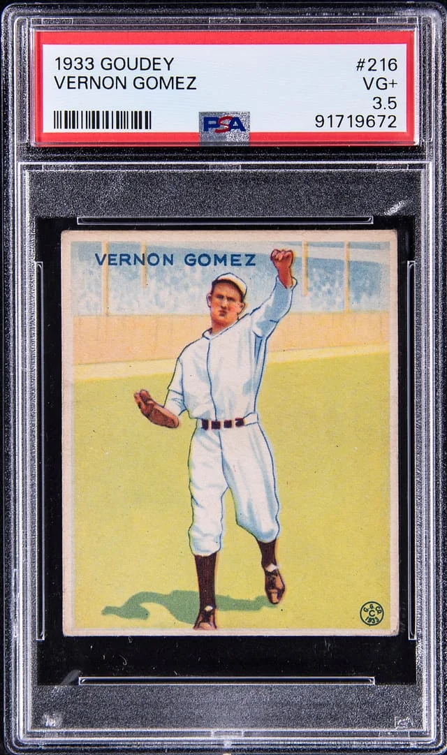 1933 Goudey Lefty Gomez #216 card image