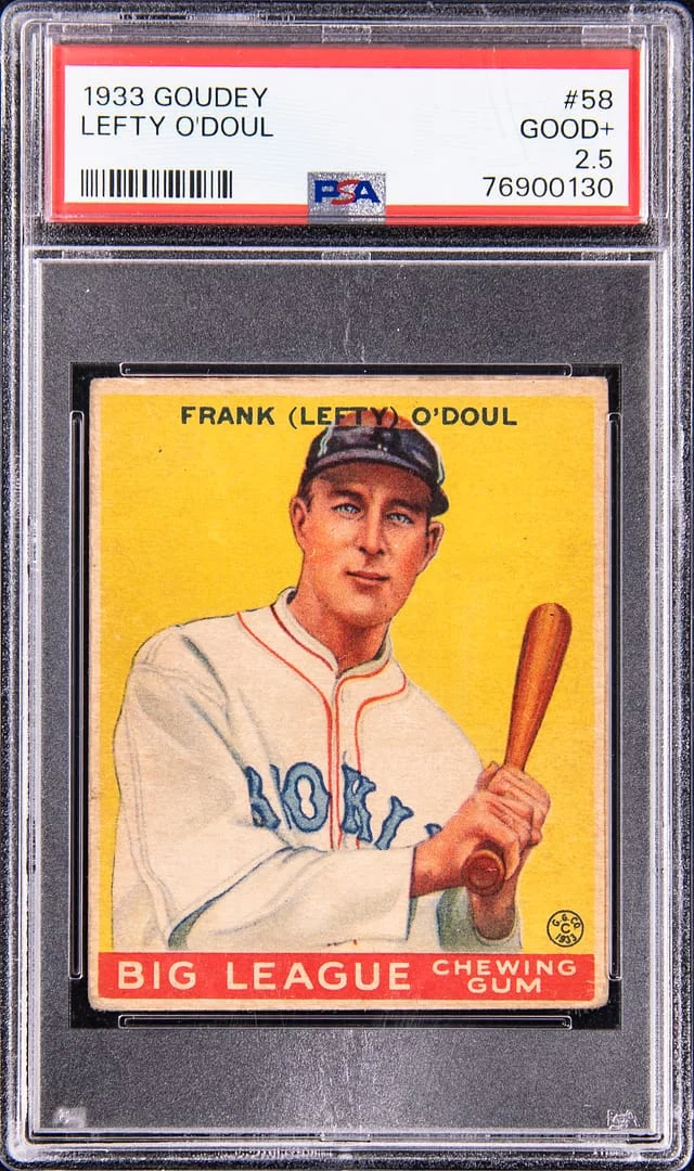 1933 Goudey Lefty O'Doul #58 card image