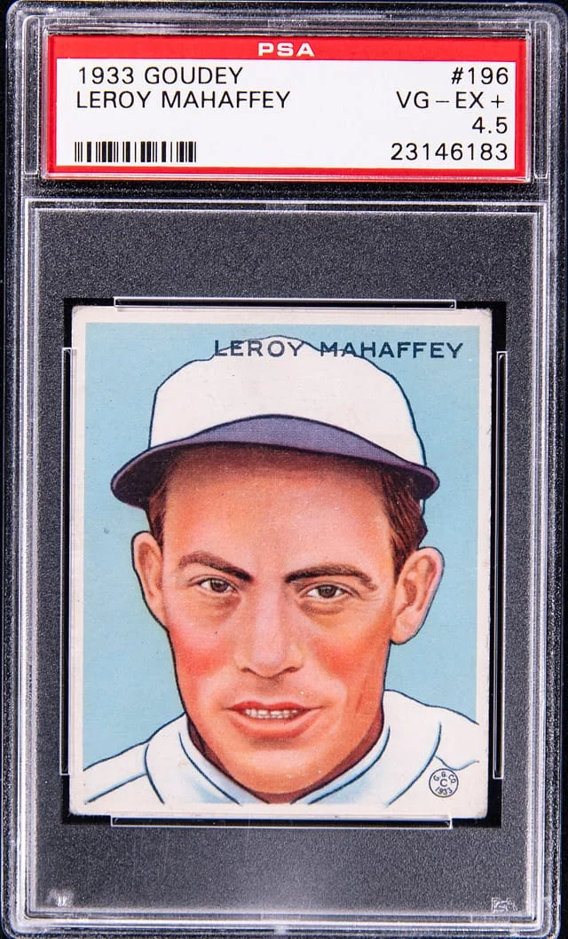 1933 Goudey Leroy Mahaffey #196 card image