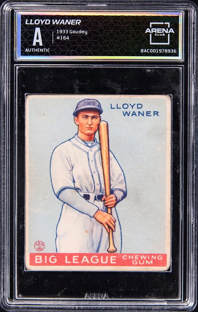 1933 Goudey Lloyd Waner - AC Authentic #164 card image