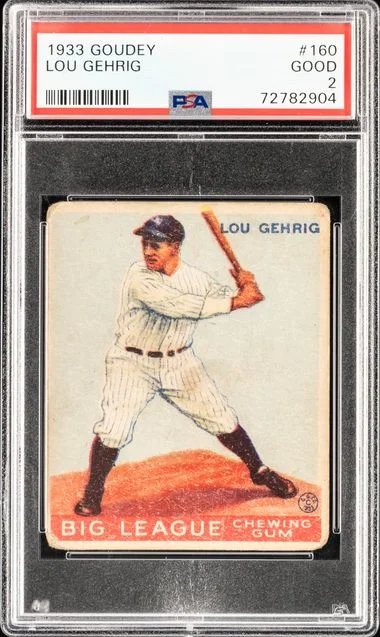 1933 Goudey Lou Gehrig #160 card image