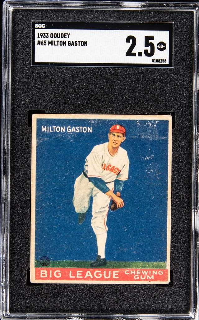 1933 Goudey Milton Gaston #65 card image