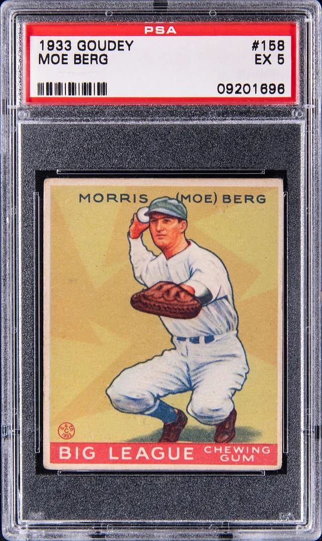 1933 Goudey Moe Berg #158 card image
