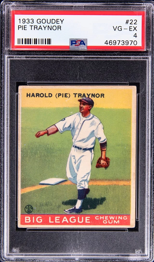 1933 Goudey Pie Traynor #22 card image