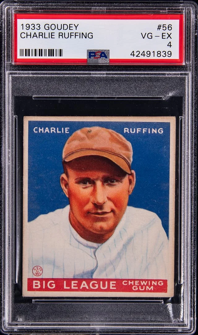 1933 Goudey Red Ruffing #56 card image