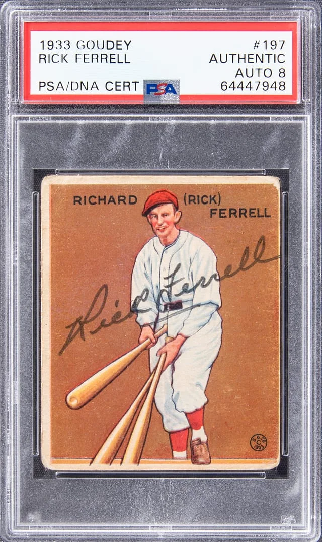 1933 Goudey Rick Ferrell #197 card image