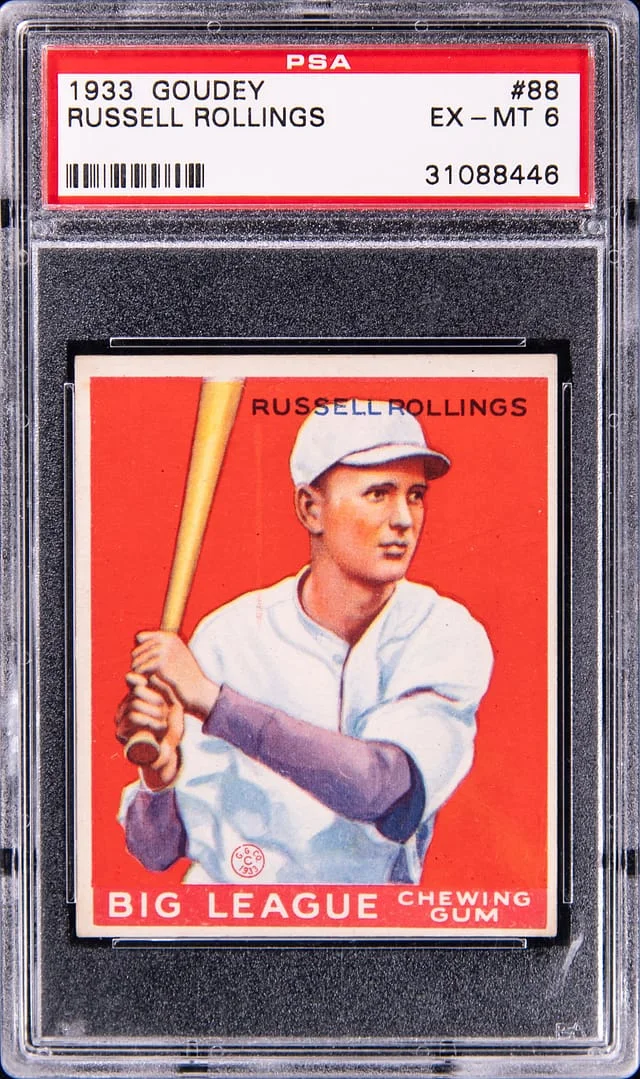 1933 Goudey Russell Rollings #88 card image