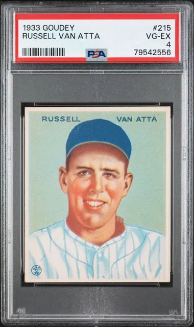 1933 Goudey Russell Van Atta #215 card image