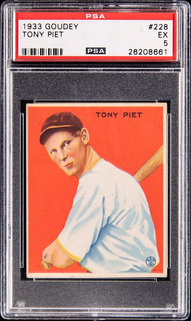 1933 Goudey Tony Piet #228 card image