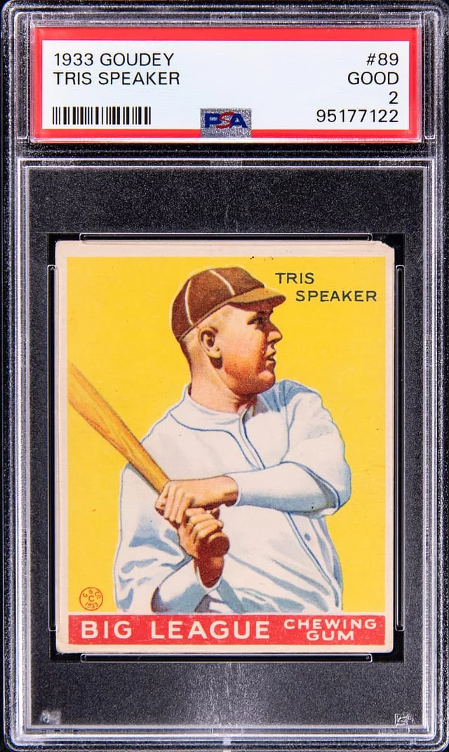 1933 Goudey Tris Speaker #89 card image