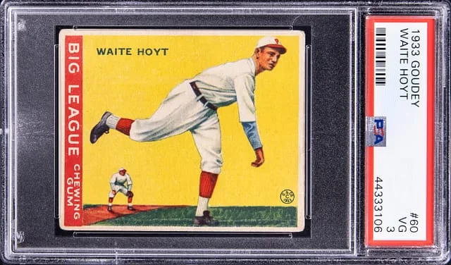 1933 Goudey Waite Hoyt #60 card image