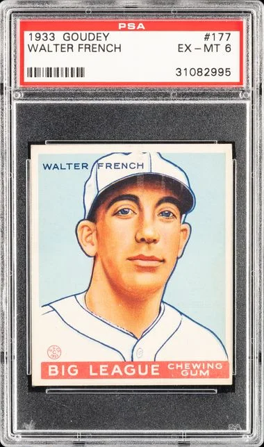 1933 Goudey Walter French #177 card image