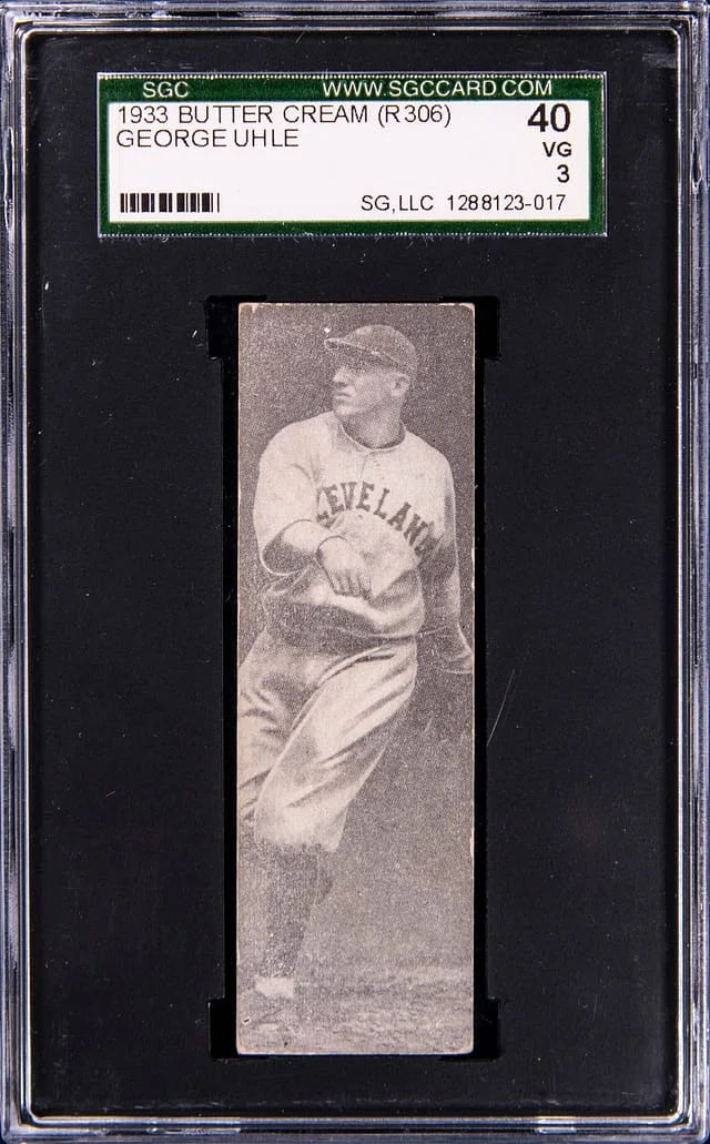 1933 R306 Butter Cream George Uhle #NNO card image