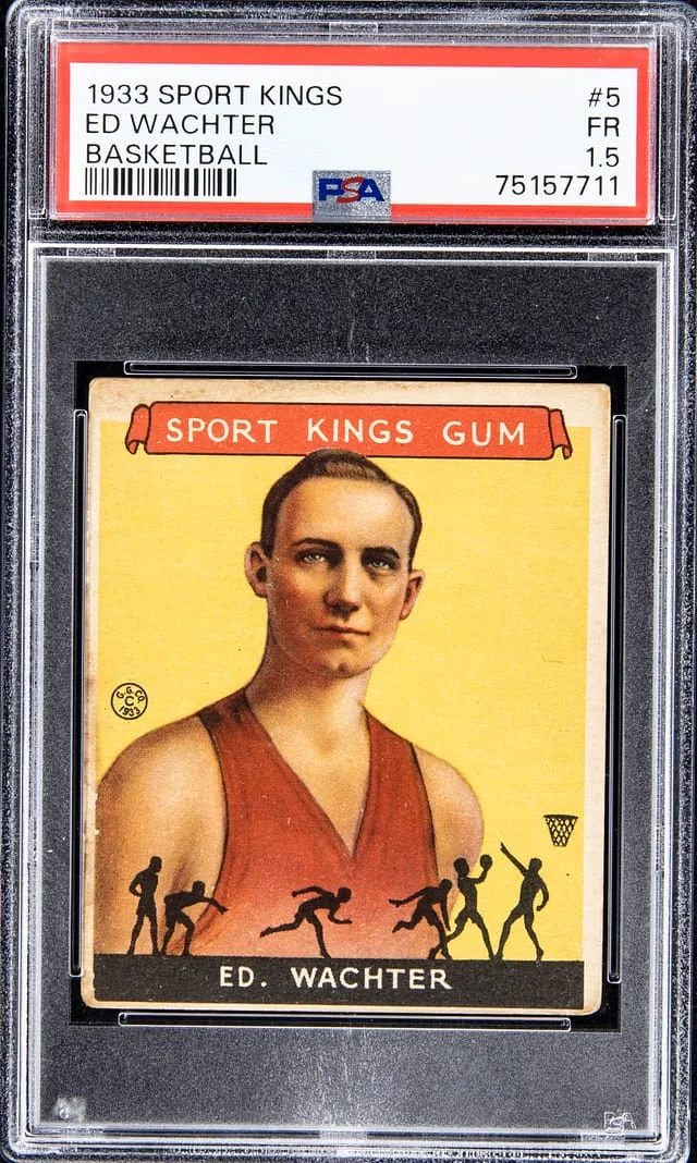 1933 Sport Kings Basketball Ed Wachter #5 card image