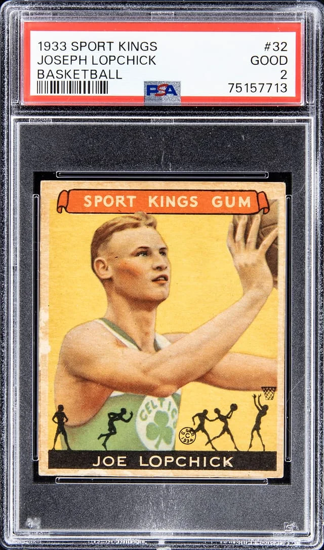 1933 Sport Kings Basketball Joe Lopchick #32 card image