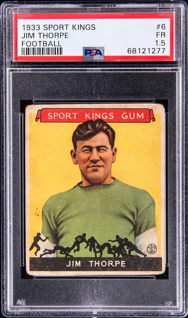 1933 Sport Kings Jim Thorpe, Football #6 card image