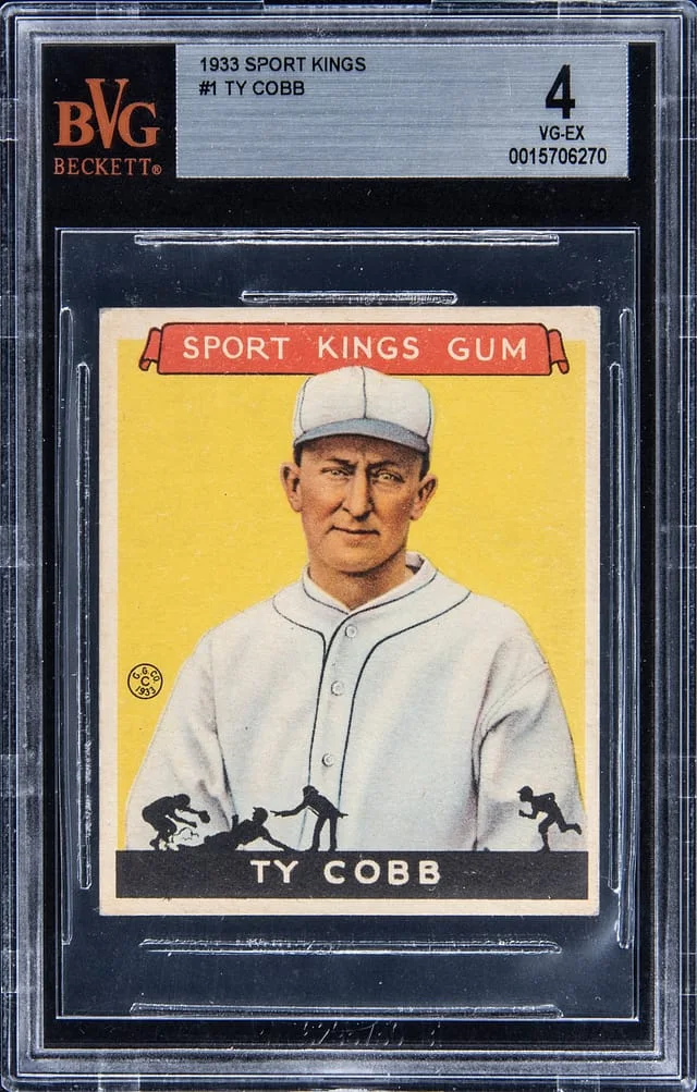1933 Sport Kings Ty Cobb #1 card image