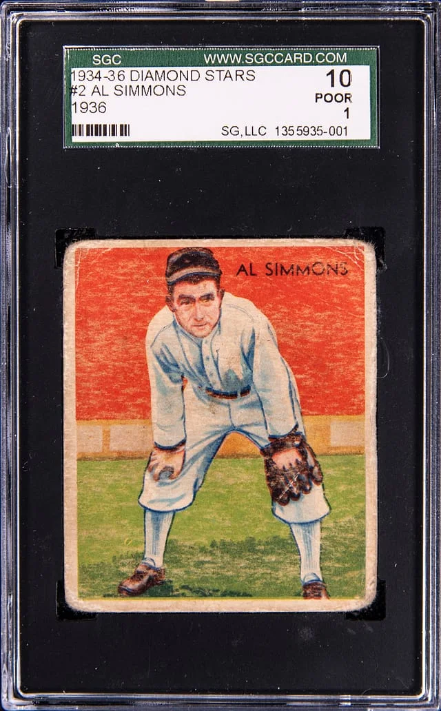 1934-36 Diamond Stars Al Simmons #2 card image