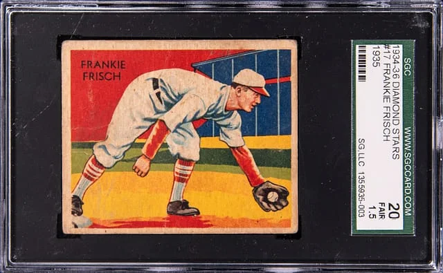 1934-36 Diamond Stars Frankie Frisch #17 card image