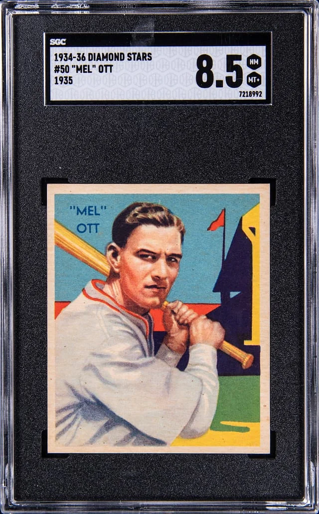 1934-36 Diamond Stars Mel Ott (1935) #50 card image
