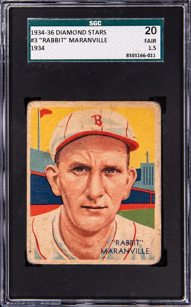 1934-36 Diamond Stars Rabbit Maranville #3 card image